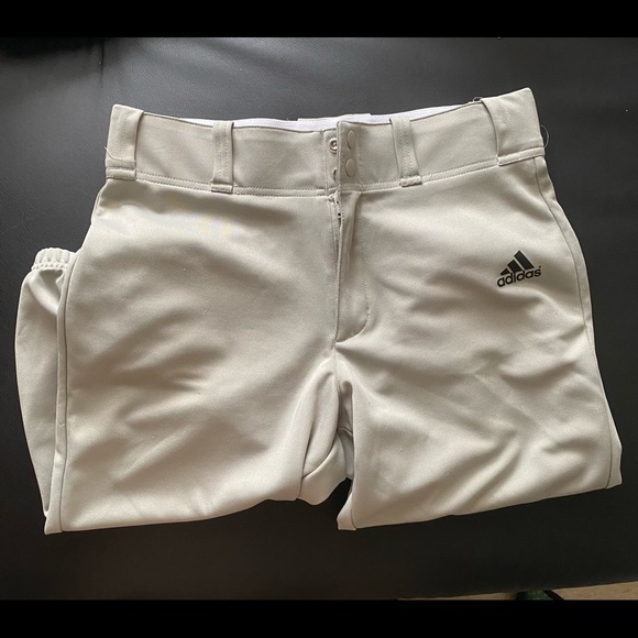 Men’s Adidas Baseball Pants Gray - Picture 4 of 5